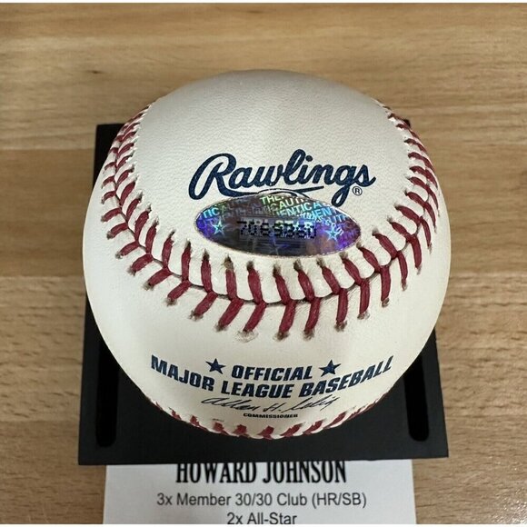 Howard Johnson Signed Autographed Baseball MLB New York Mets TRISTAR 7069380 - Picture 3 of 5